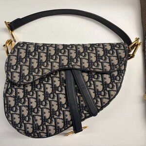 Dior Oblique Saddle Bag with Strap